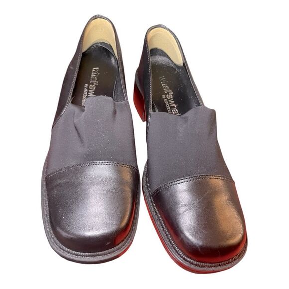 Vintage Aerosoles Stretch Loafers | Black Leather Slip-On | Size 7 - Picture 12 of 12